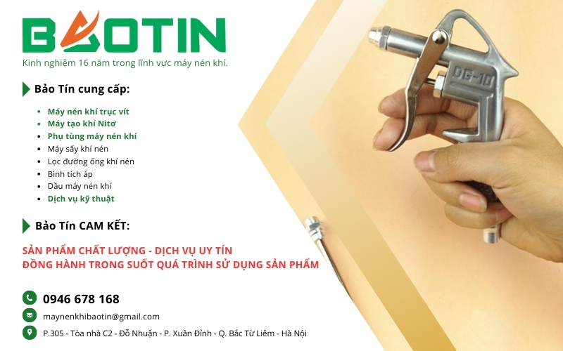 Bảo Tín cung cấp súng thổi bụi máy nén khí