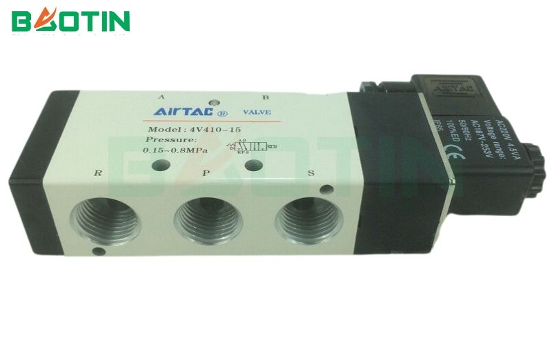 Mặt dưới van điện từ airtac 4v410-15